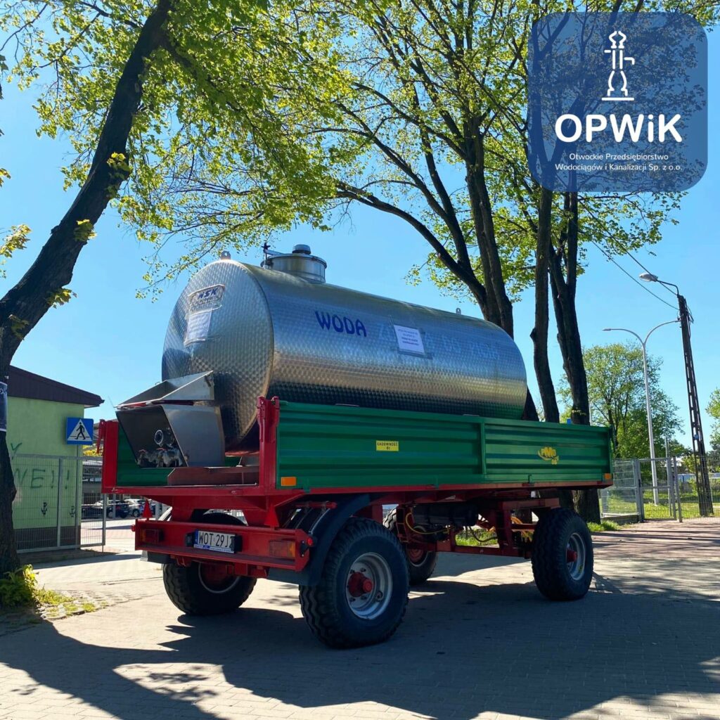 Pomoc OPWiK Sp. z o.o. w usuwaniu skutków pogorszenia jakości wody i spadku jej ciśnienia w sieci w Celestynowie